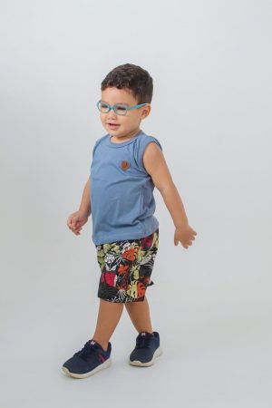 Conjunto masculino regata shorts tactel