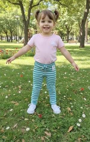 Calça infantil de ribana