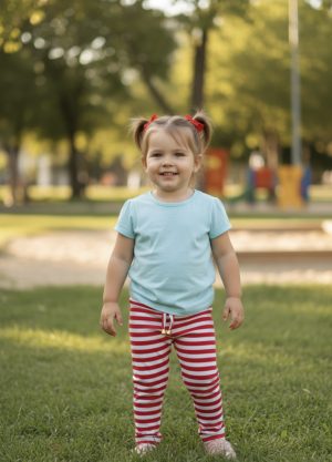 Calça infantil de ribana