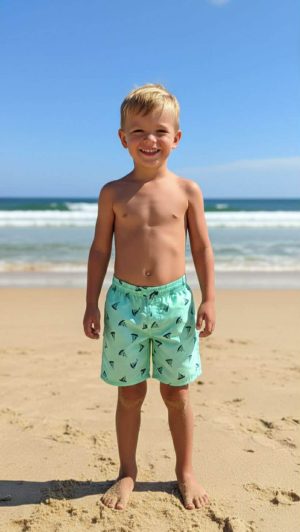 Shorts de tactel infantil